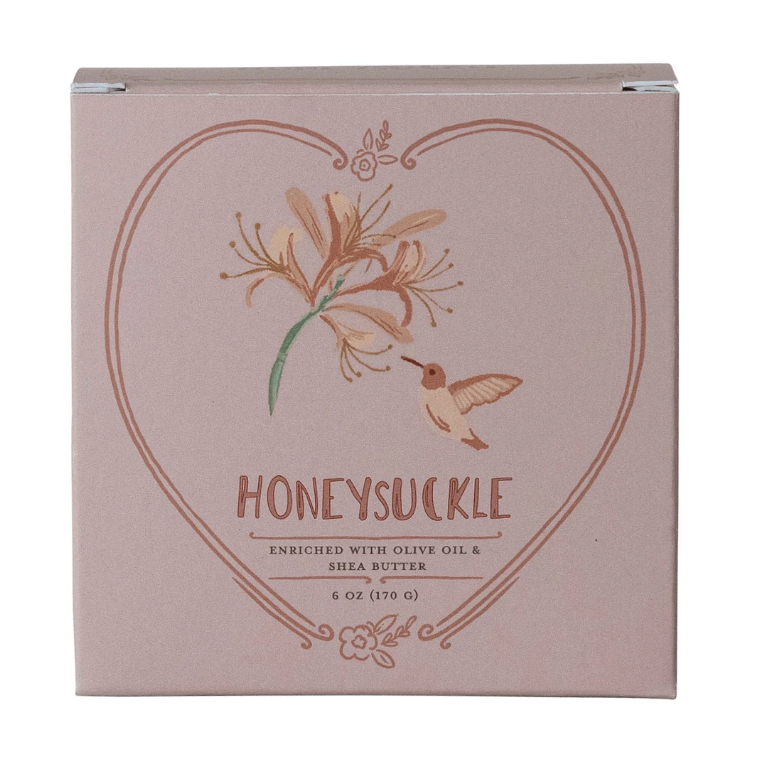 Honeysuckle Heart Bar Soap