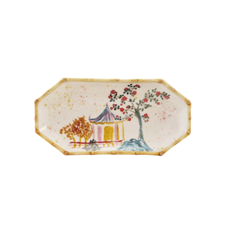 Plate with Pagoda and Tree