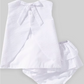 Petit Ami - White Seersucker - Shortall or Popover Top with Bloomers