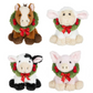 Plush Animals with Wreath - Multiple Styles