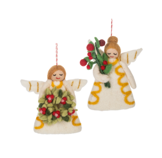 Wool Angel Ornament