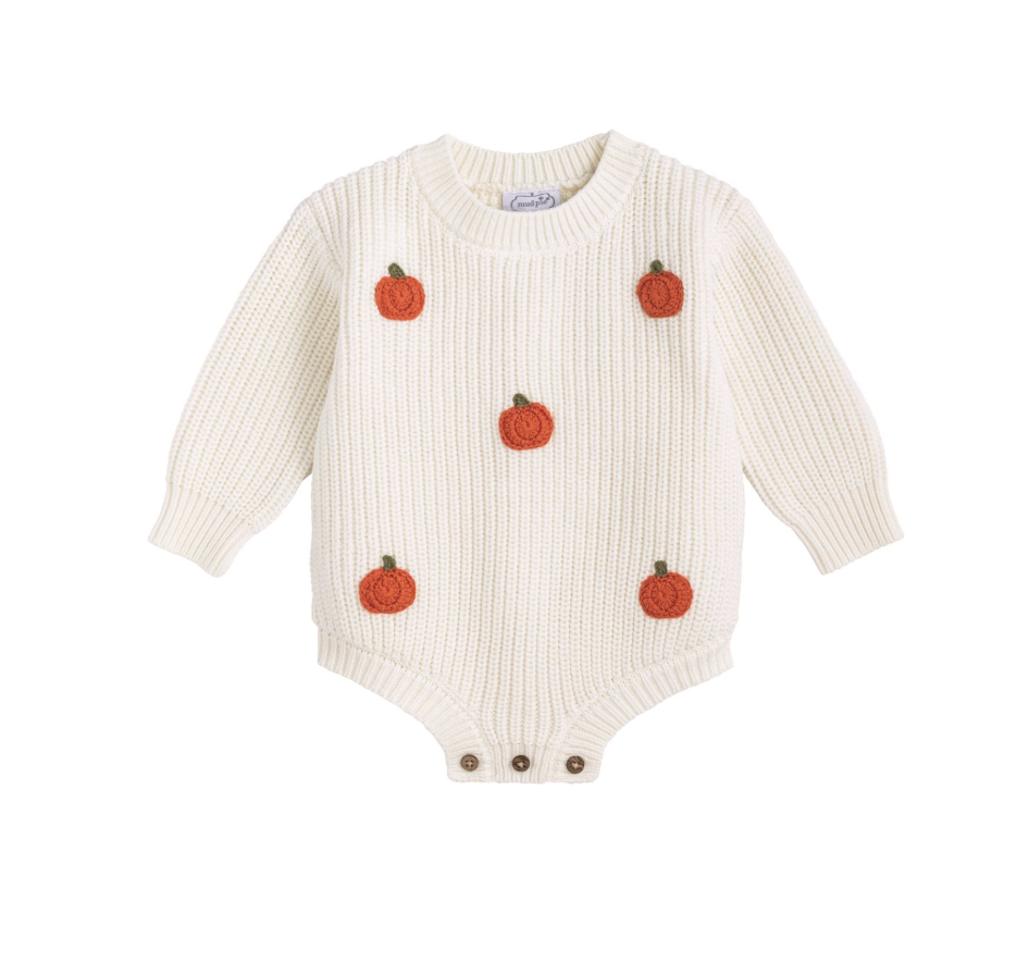 Ivory Pumpkin Sweater Bubble