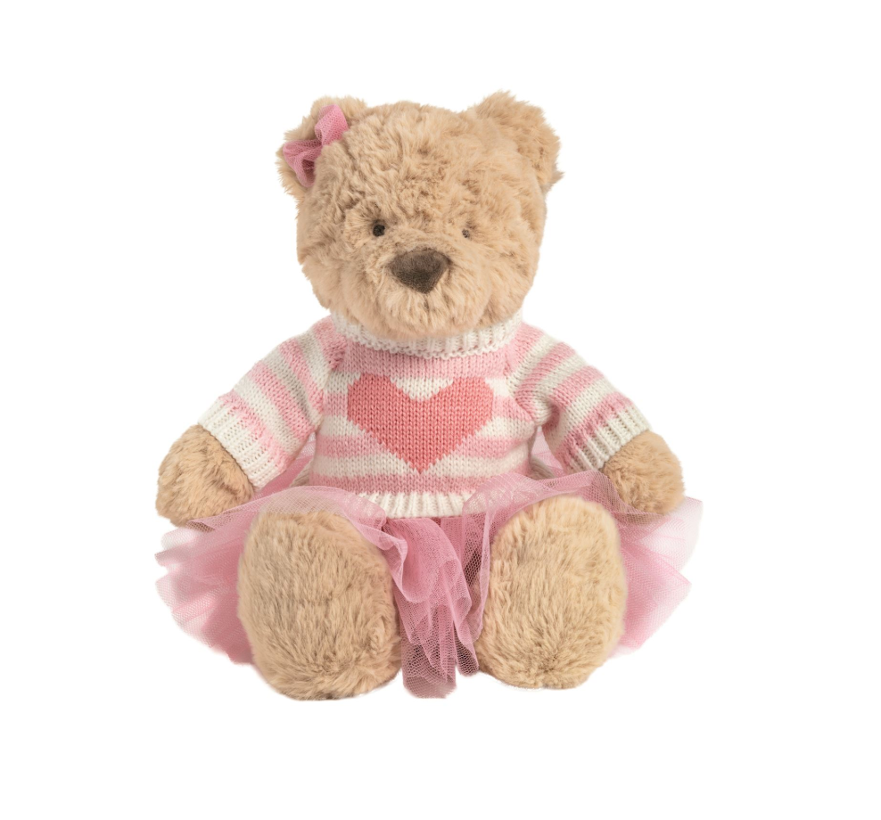 Bear with Heart Sweater and Pink Tutu