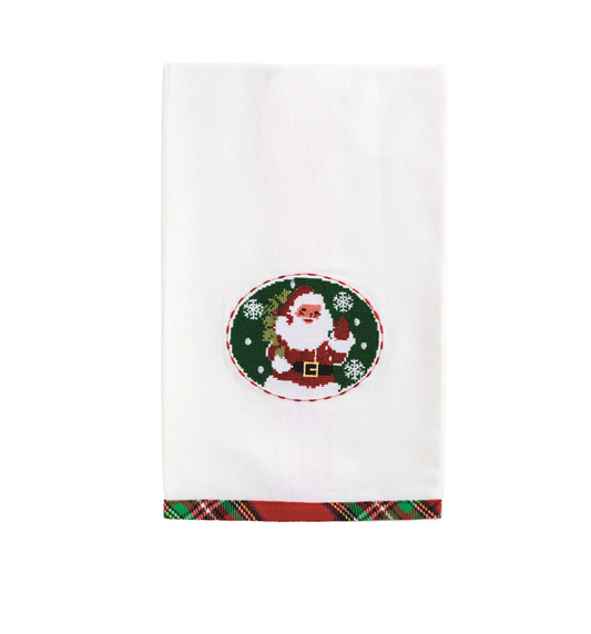 Needlepoint Christmas Towel