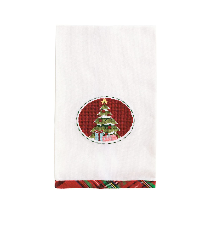 Needlepoint Christmas Towel