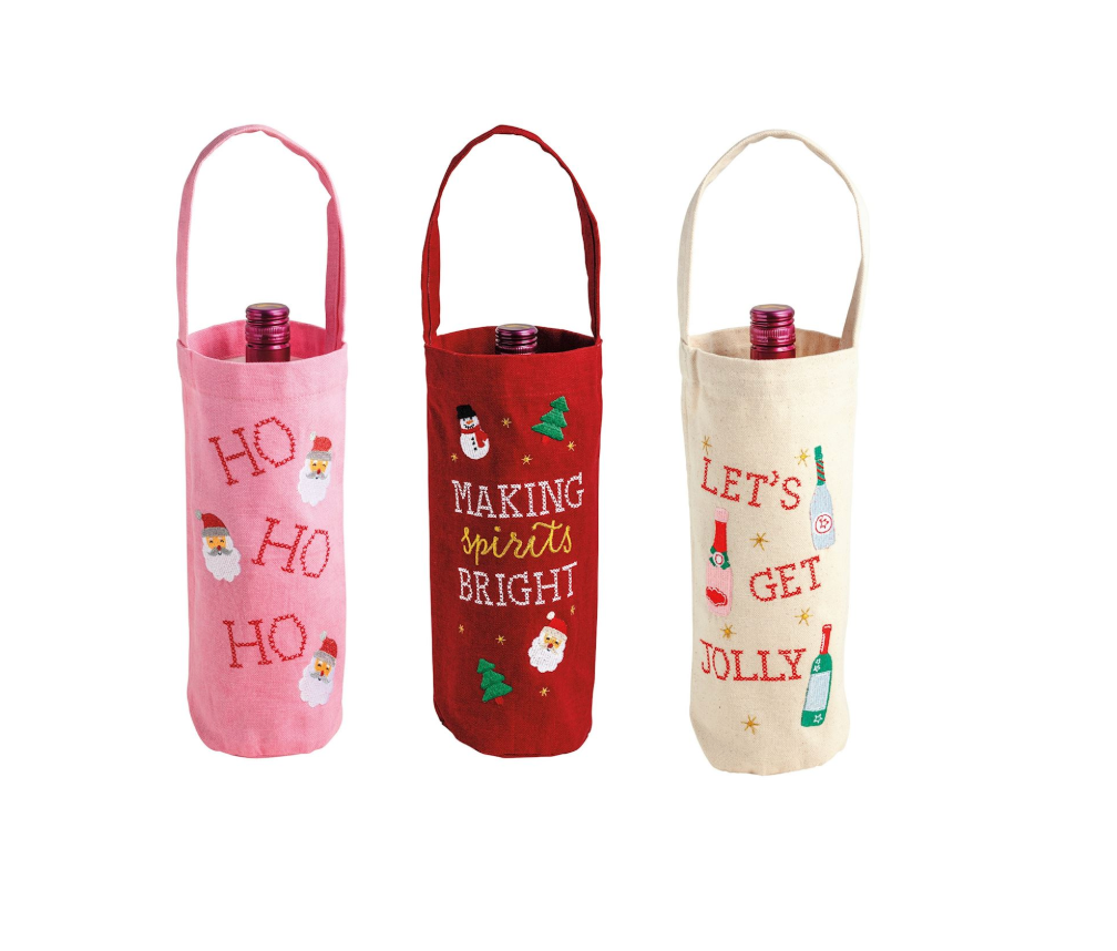 Christmas Wine Bag