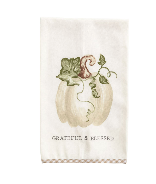 Thanksgiving Towel - Grateful & Blessed