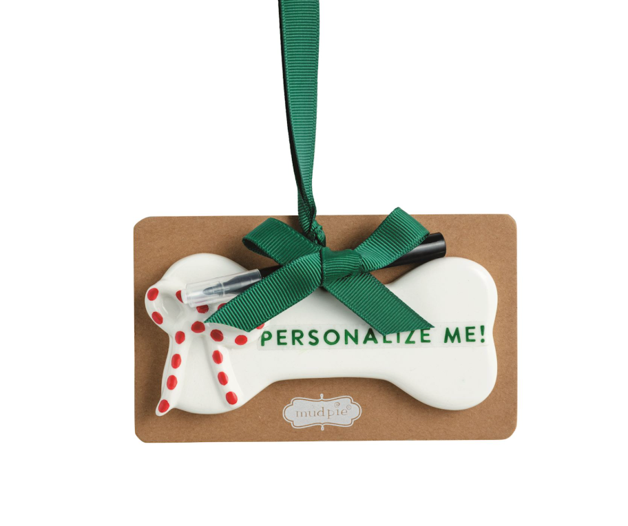 Dog Bone Ornament to Personalize