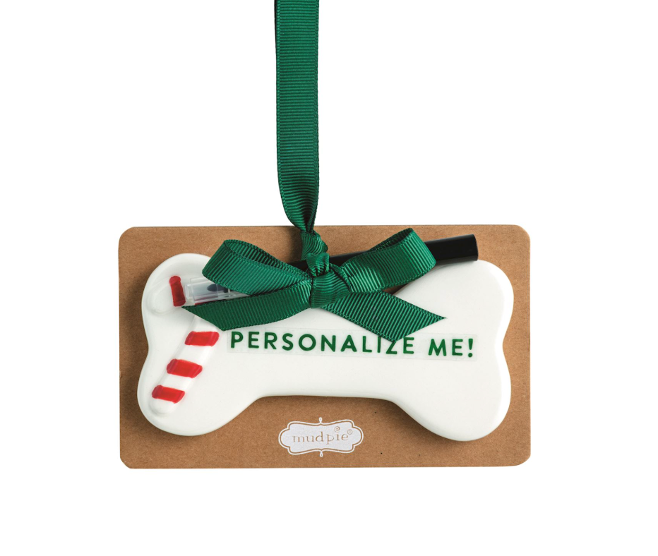 Dog Bone Ornament to Personalize