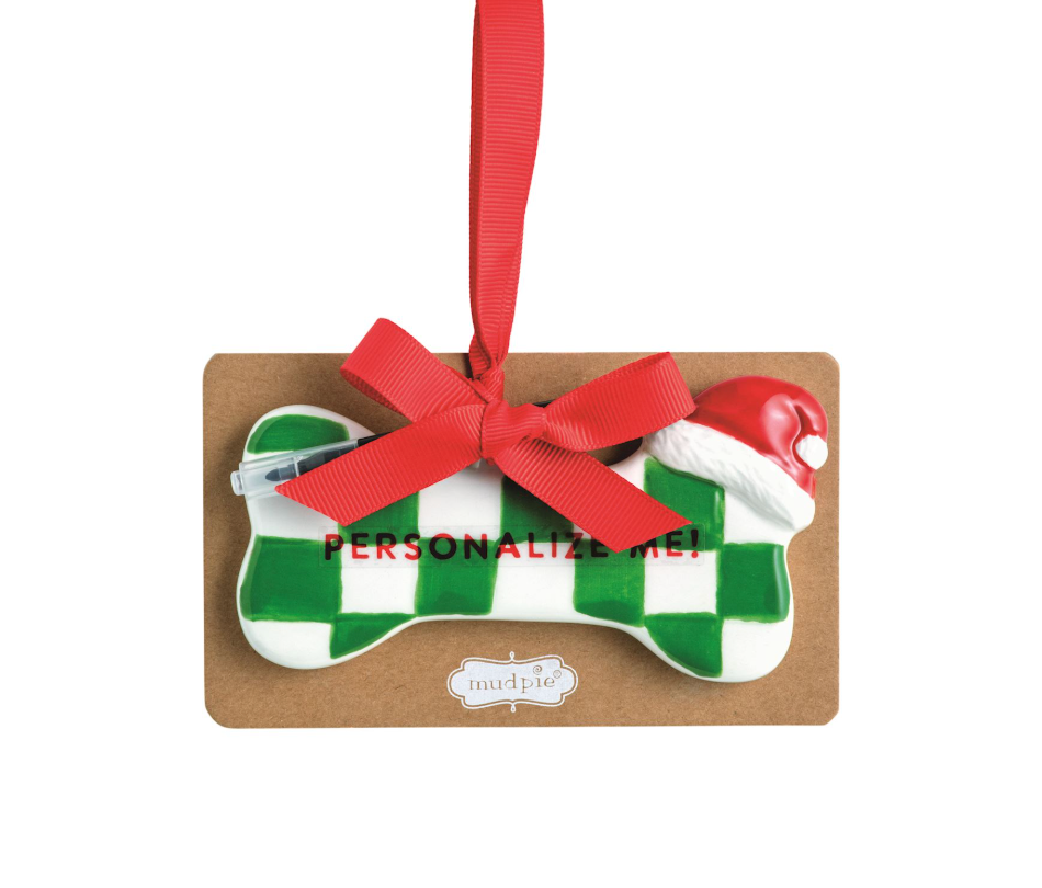 Dog Bone Ornament to Personalize
