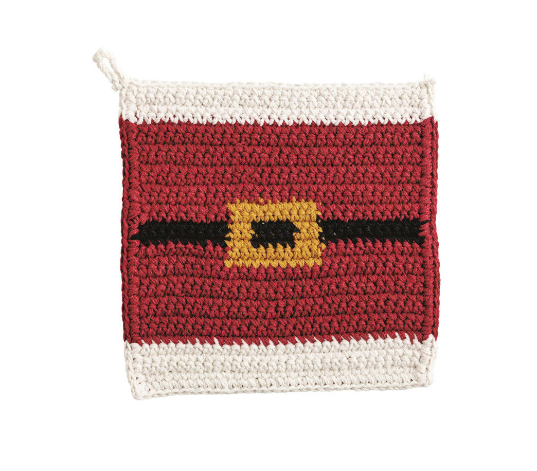 Crocheted Christmas Trivet