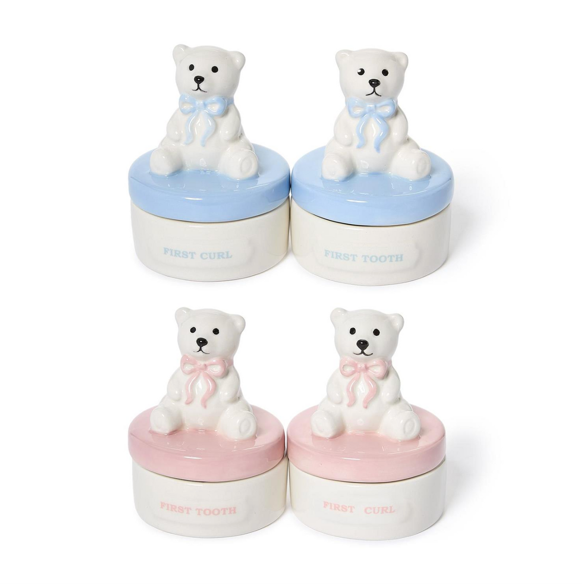 Beary Sweet First Tooth and First Curl Set - Pink or Blue