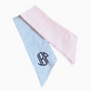 Seersucker Sash Baby Bow Swaddle  -  Blue or Pink