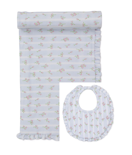 Kissy Kissy - Ribbon Stripe Bouquet - Blanket or Bib