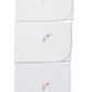 Kissy Kissy - Baby Blanket with Hand Embroidered Elephant - Three Colors