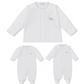 Kissy Kissy - Footie with Hand Embroidered Elephants - Three Colors