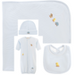 Baby Club Chic - Embroidered Vintage Toys on Blue Collection - Bib, Hat, Outfit, Blanket