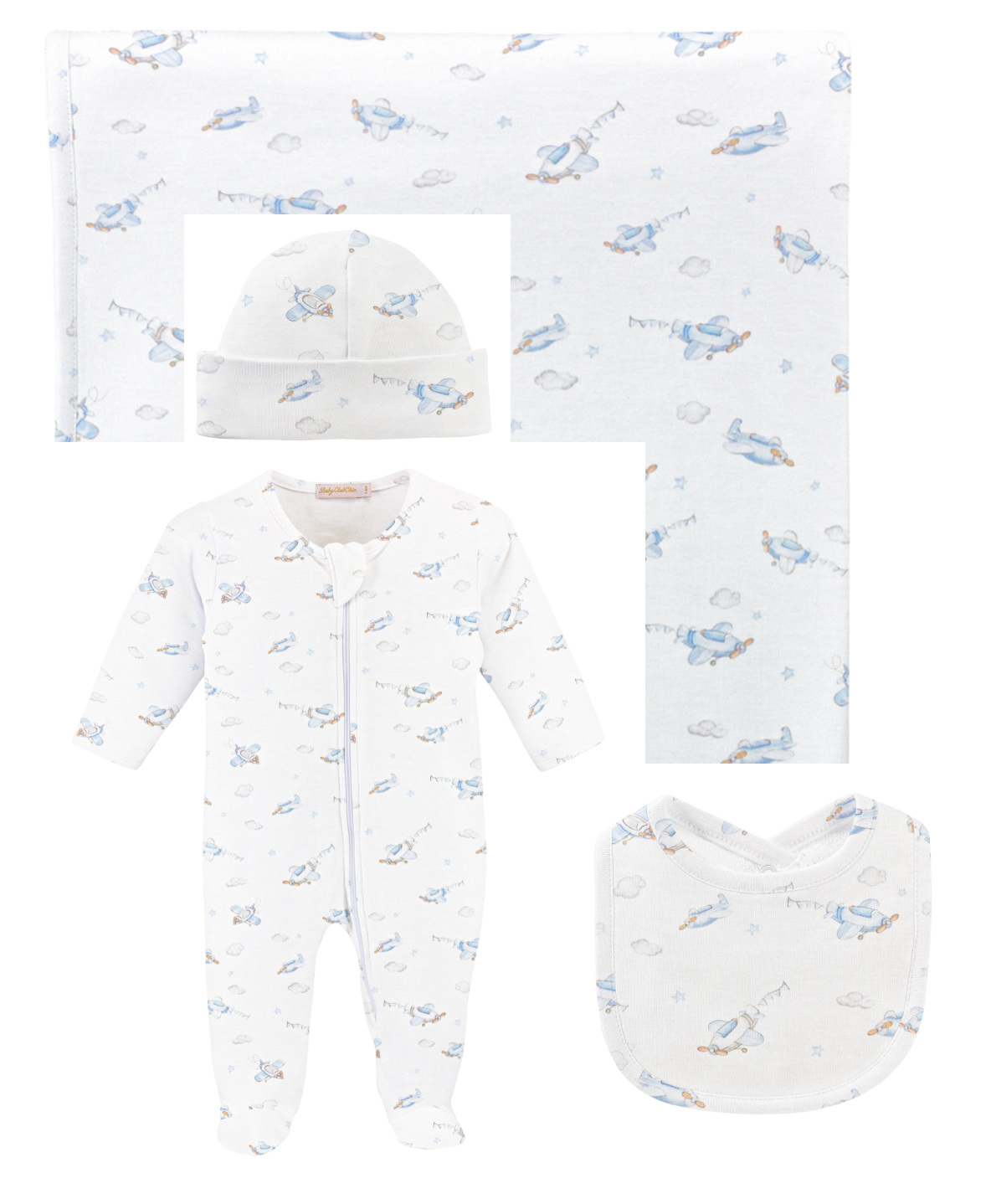 Baby Club Chic - Printed Airplane Collection