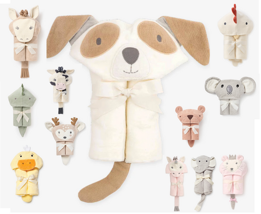 Elegant Baby - Animal Bath Towels - Multiple Animals
