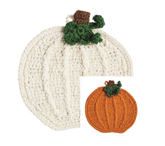 Thanksgiving Trivet - Pumpkin - White or Orange