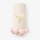Elegant Baby - Fleece Pom Baby Blanket - Blue or Pink
