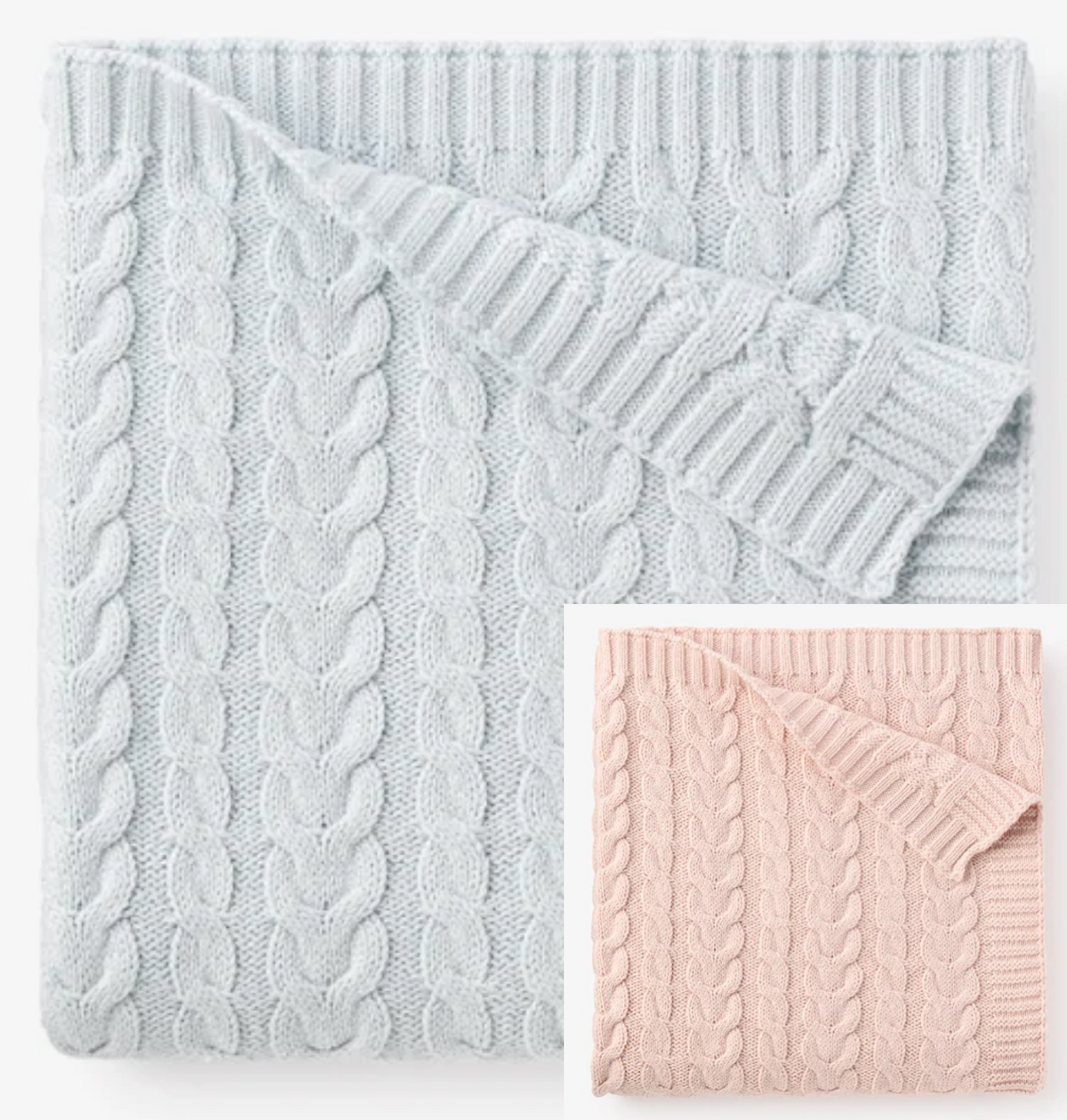 Elegant Baby - Cable Knit Baby Blanket