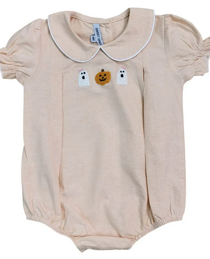 Sweet Dreams - Pumpkin & Ghost Embroidered Bubble