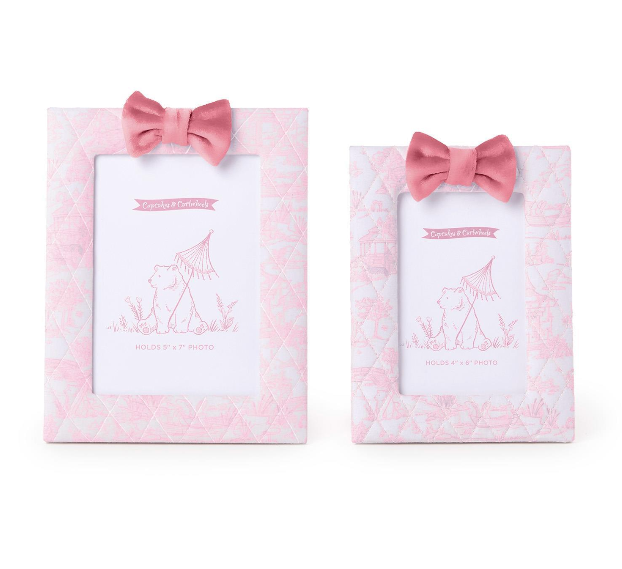 Toile Photo Frame - Pink or Blue