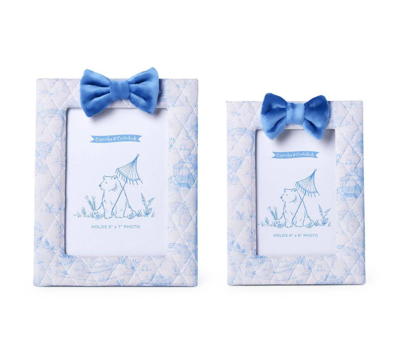 Toile Photo Frame - Pink or Blue