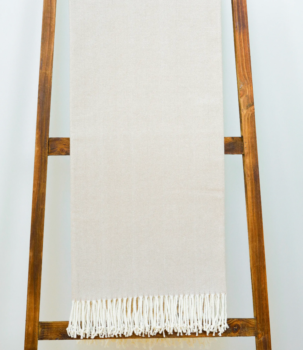 Herringbone Woven Throw Blanket - Many Colors