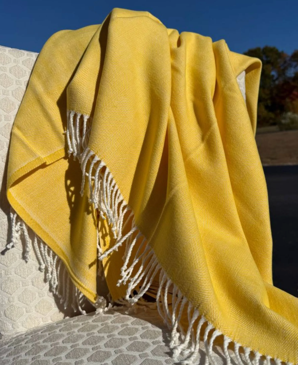 Herringbone Woven Throw Blanket - Many Colors