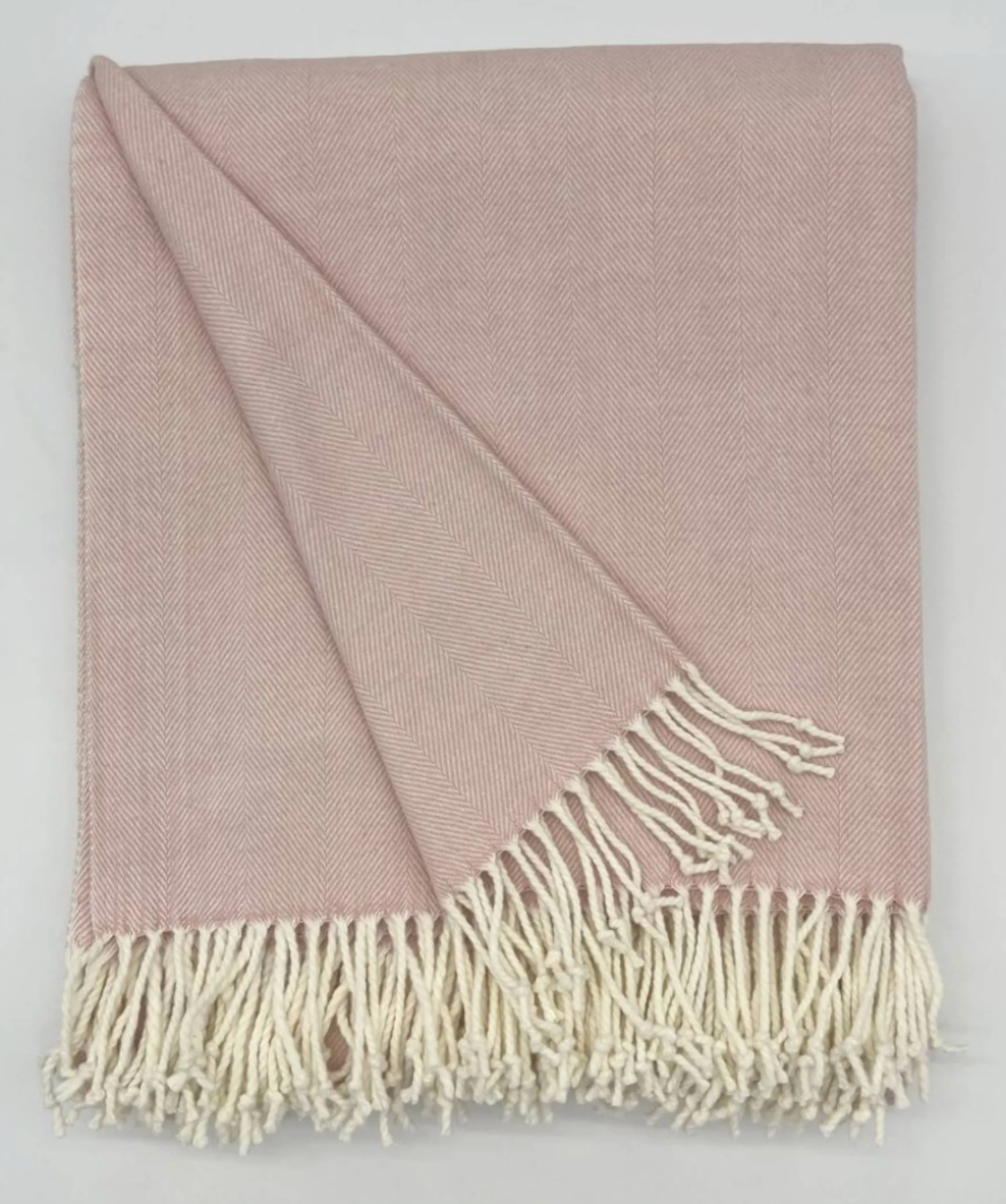 Herringbone Woven Throw Blanket - Many Colors