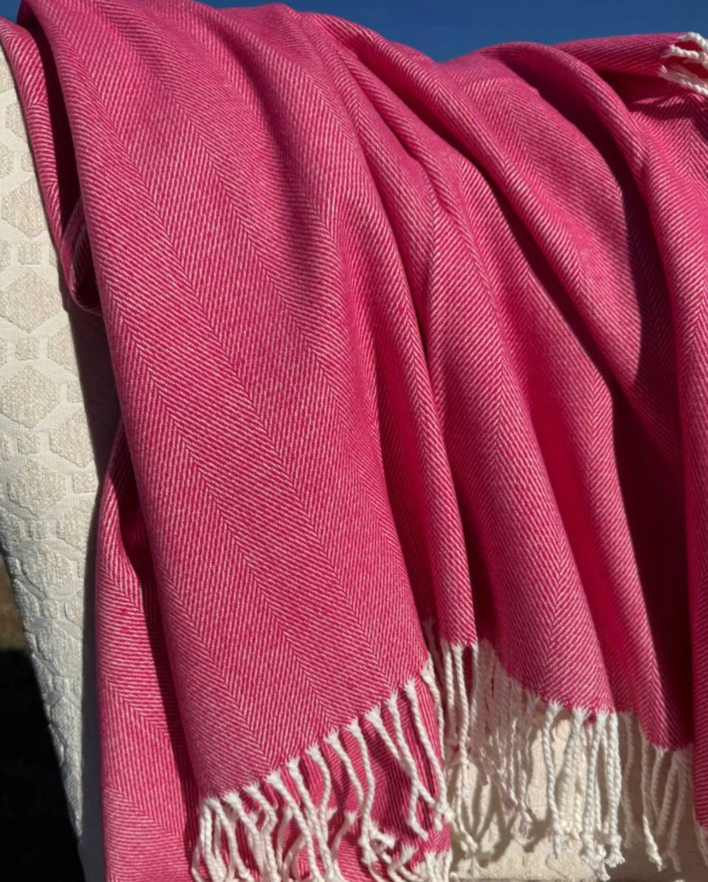 Herringbone Woven Throw Blanket - Many Colors