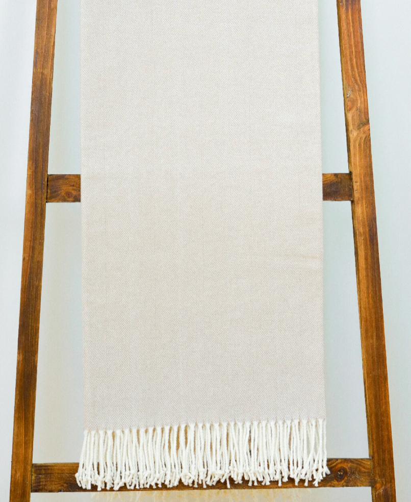 Herringbone Woven Throw Blanket - Many Colors