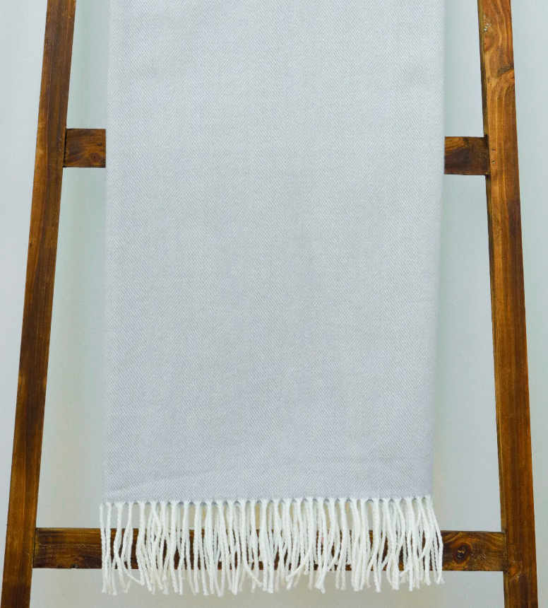 Herringbone Woven Throw Blanket - Many Colors