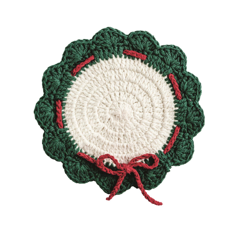 Crocheted Christmas Trivet