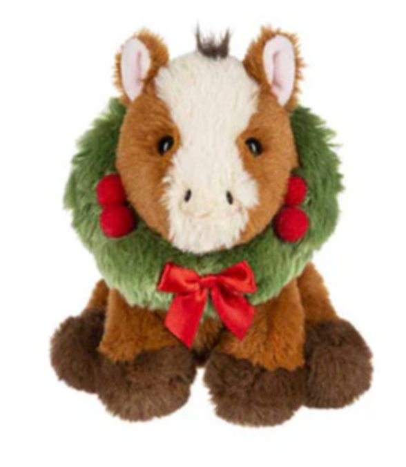 Plush Animals with Wreath - Multiple Styles