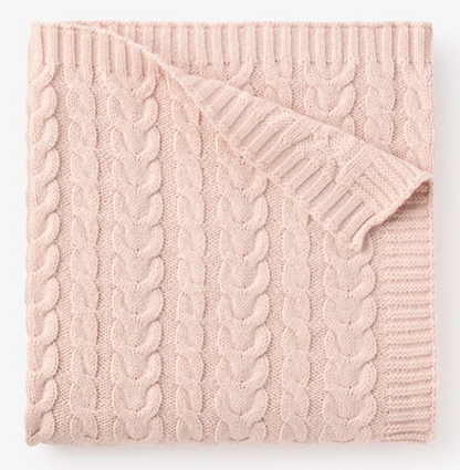 Elegant Baby - Cable Knit Baby Blanket