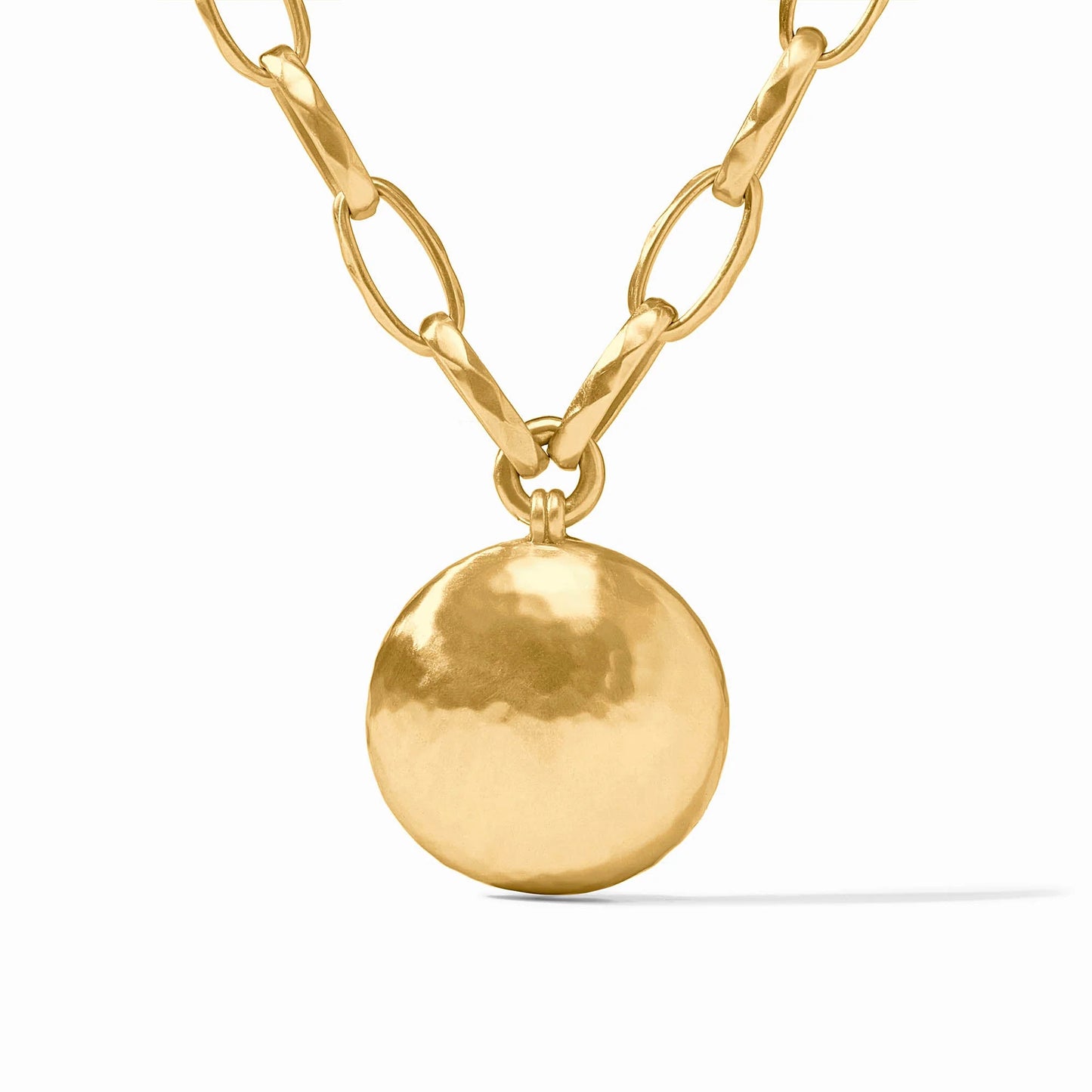 Julie Vos - Gold Link Necklace with Medallion