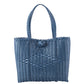 Lilley Line - Handmade Blue Woven Tote