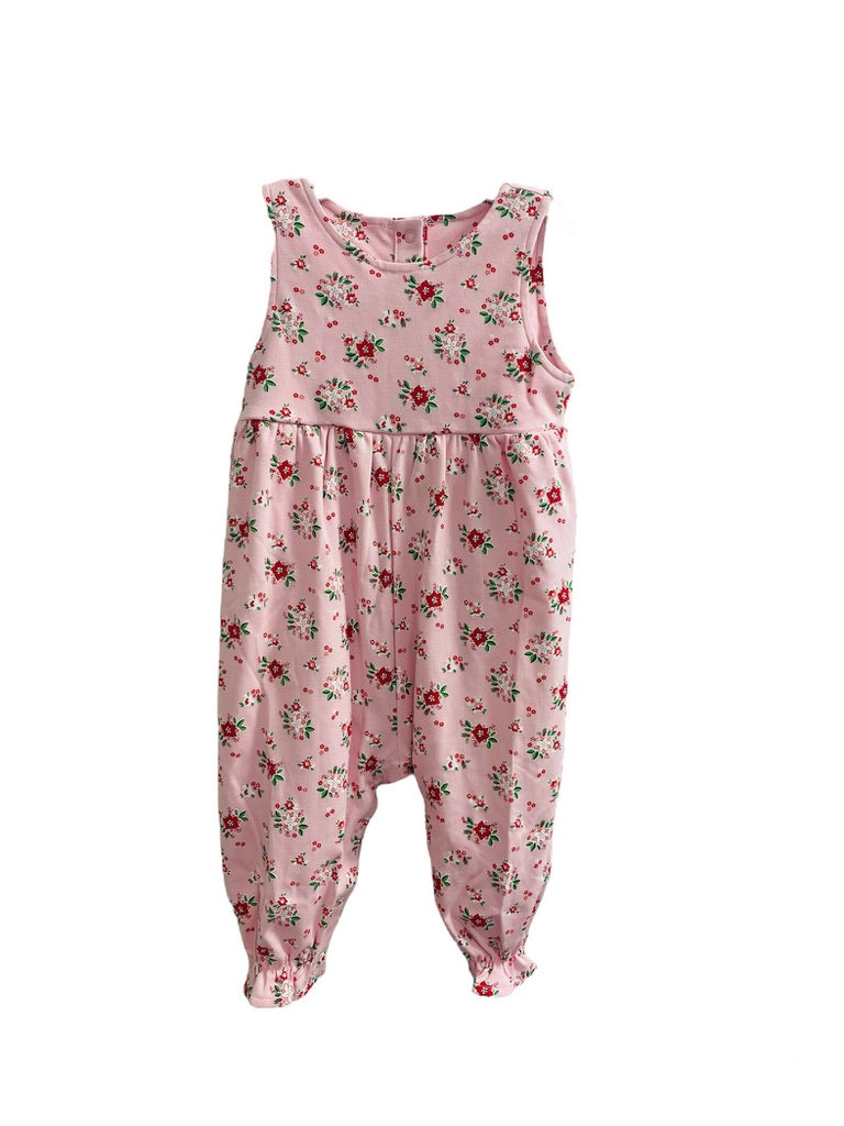 Pink Jumper with Christmas Flowers