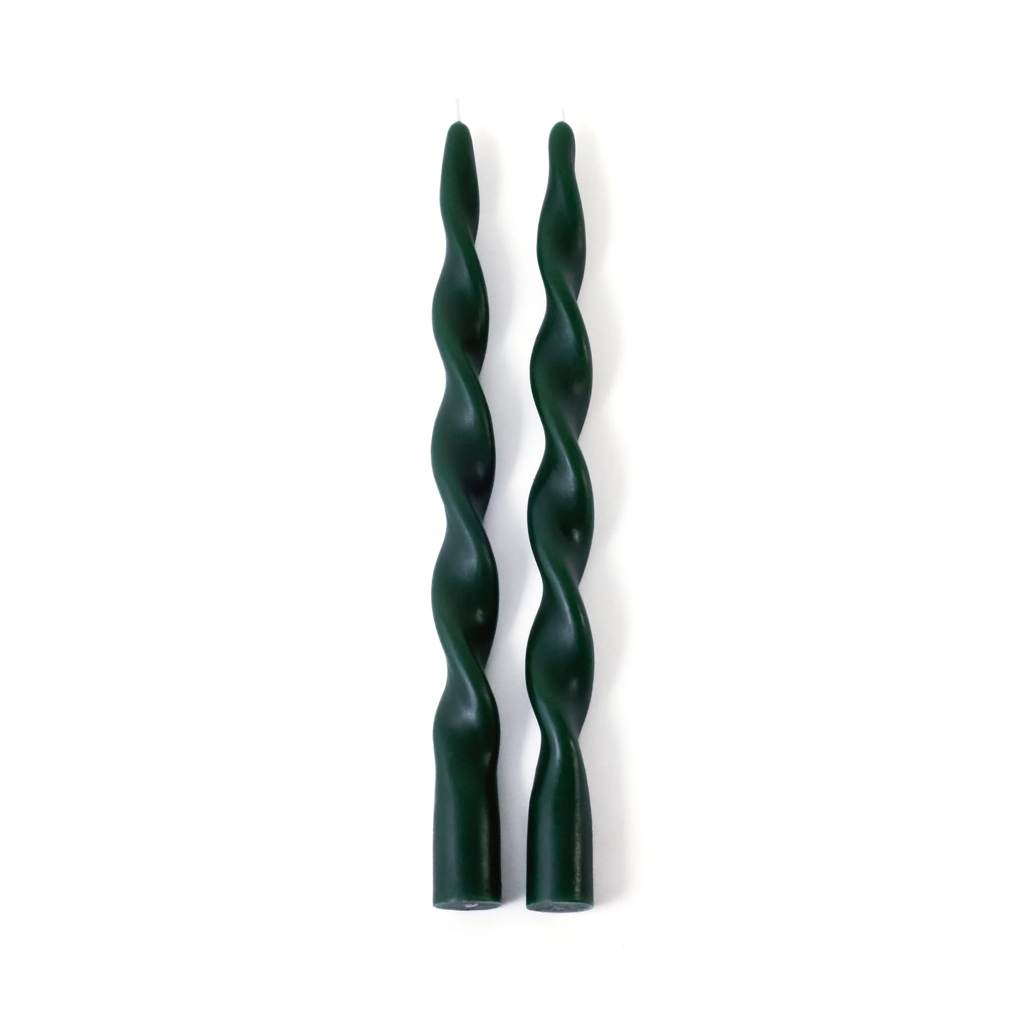 Twist Taper Candles - Set of 2 - Gold or Green