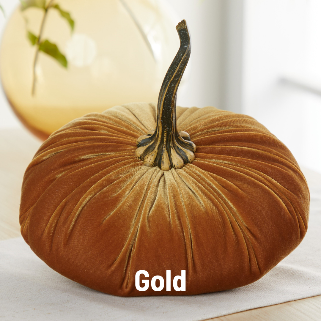 Extra Large Velvet Pumpkin