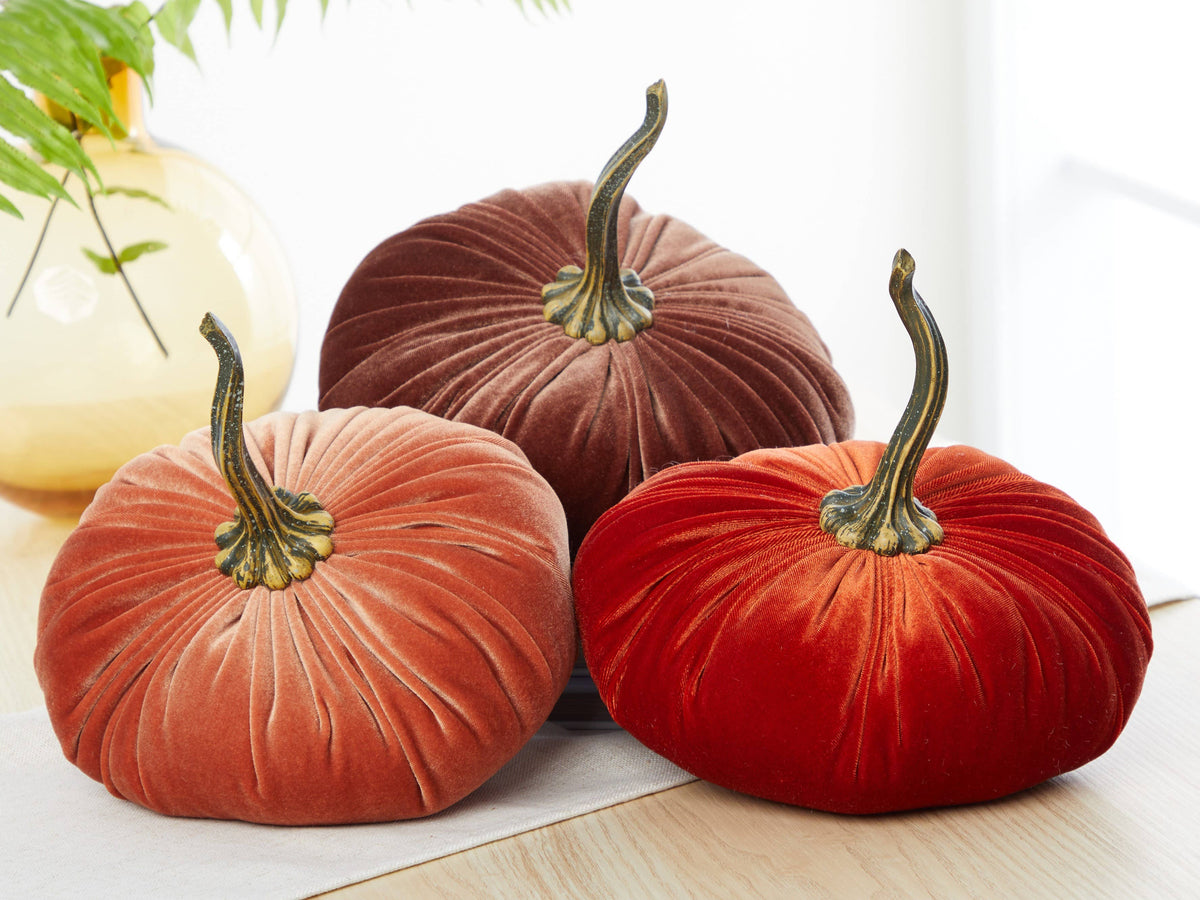 Extra Large Velvet Pumpkin