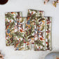 Luncheon Napkin with Birds, Oak Leaves, and Acorns - Set of 4