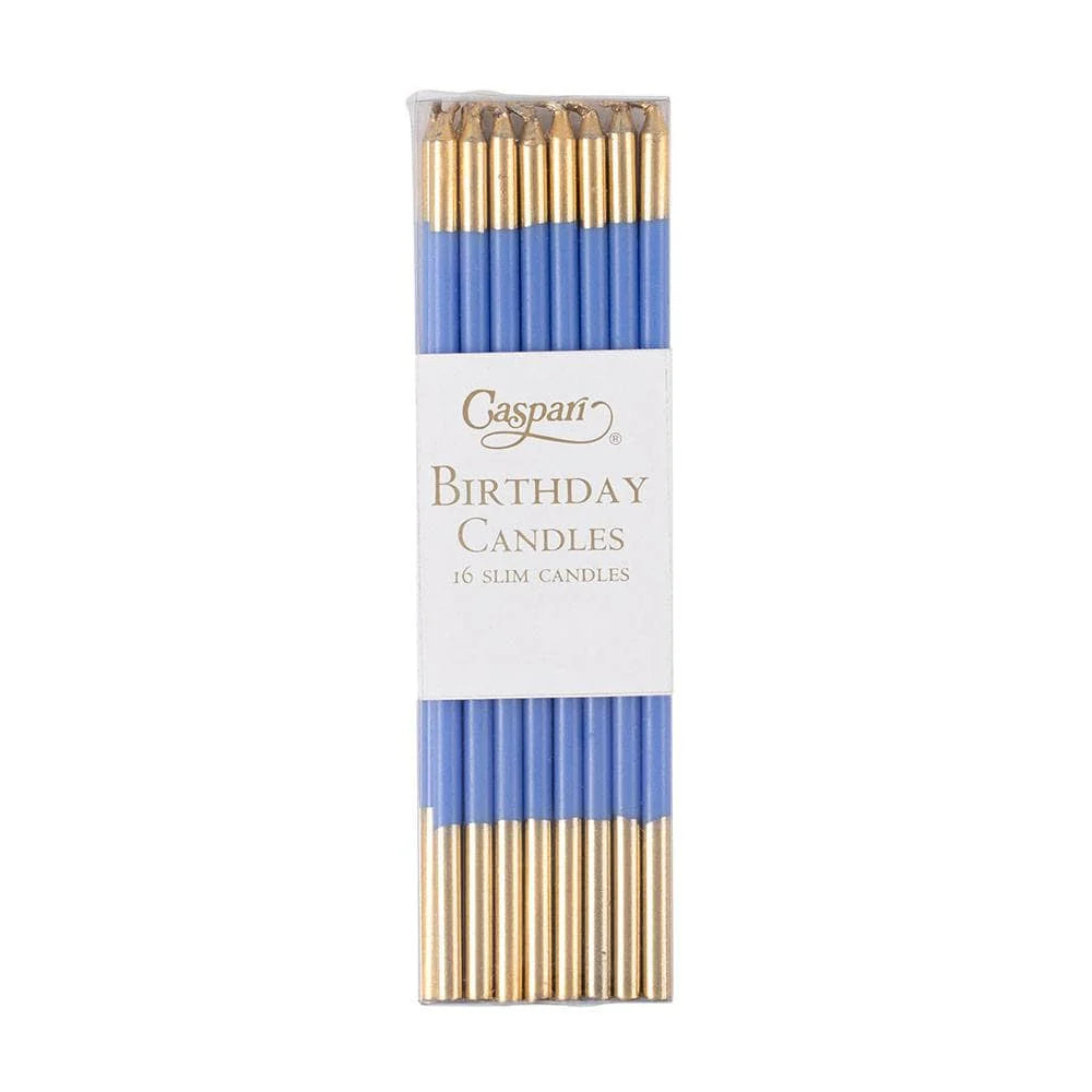 Caspari - Slim Birthday Candles - Multiple Colors