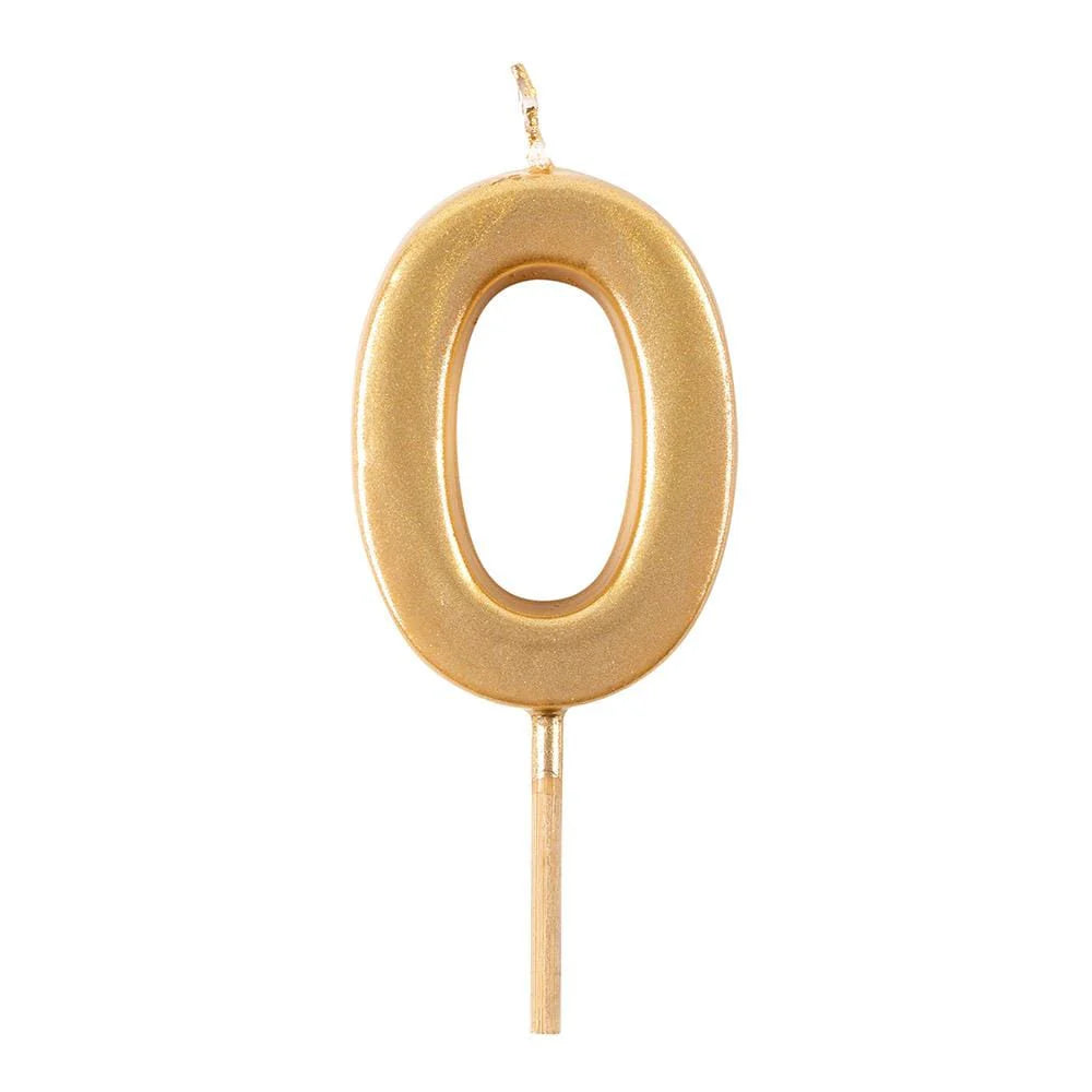 Caspari - Gold Number Candle