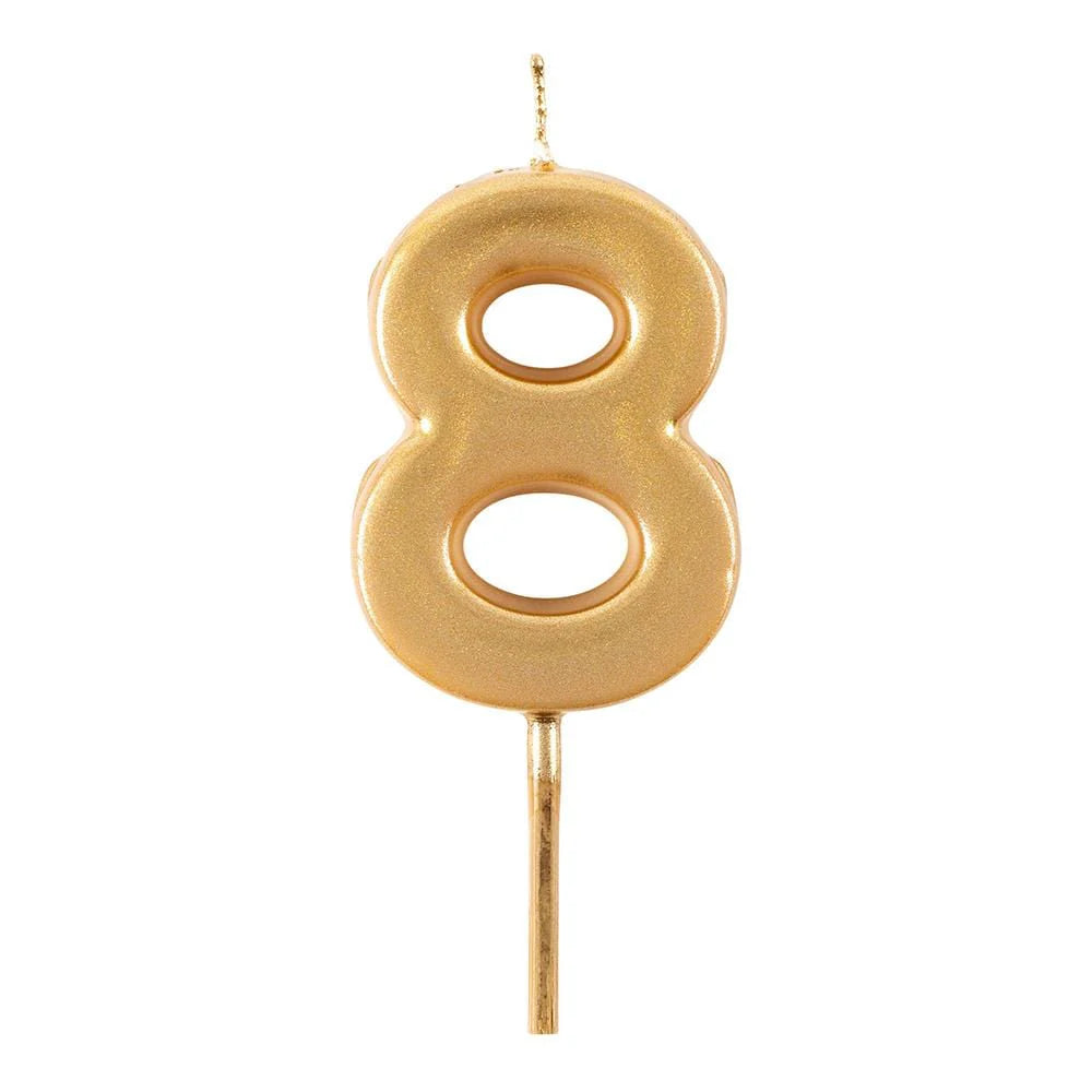 Caspari - Gold Number Candle