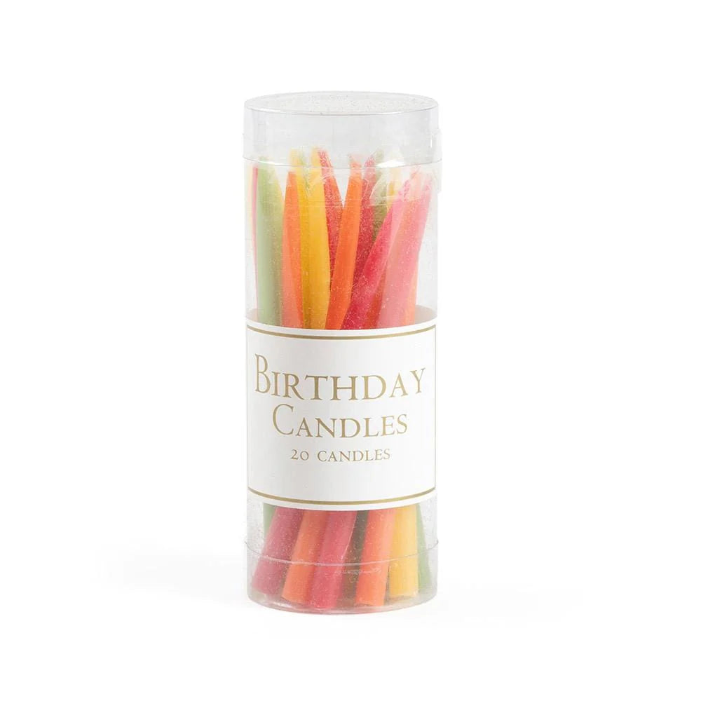 Caspari - Slim Birthday Candles - Multiple Colors