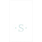 Caspari - Robin's Egg Blue Initial Guest Towel